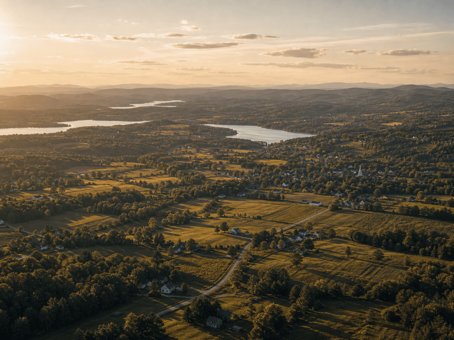 Paysage des Cantons de l'Est desservi par Wander
