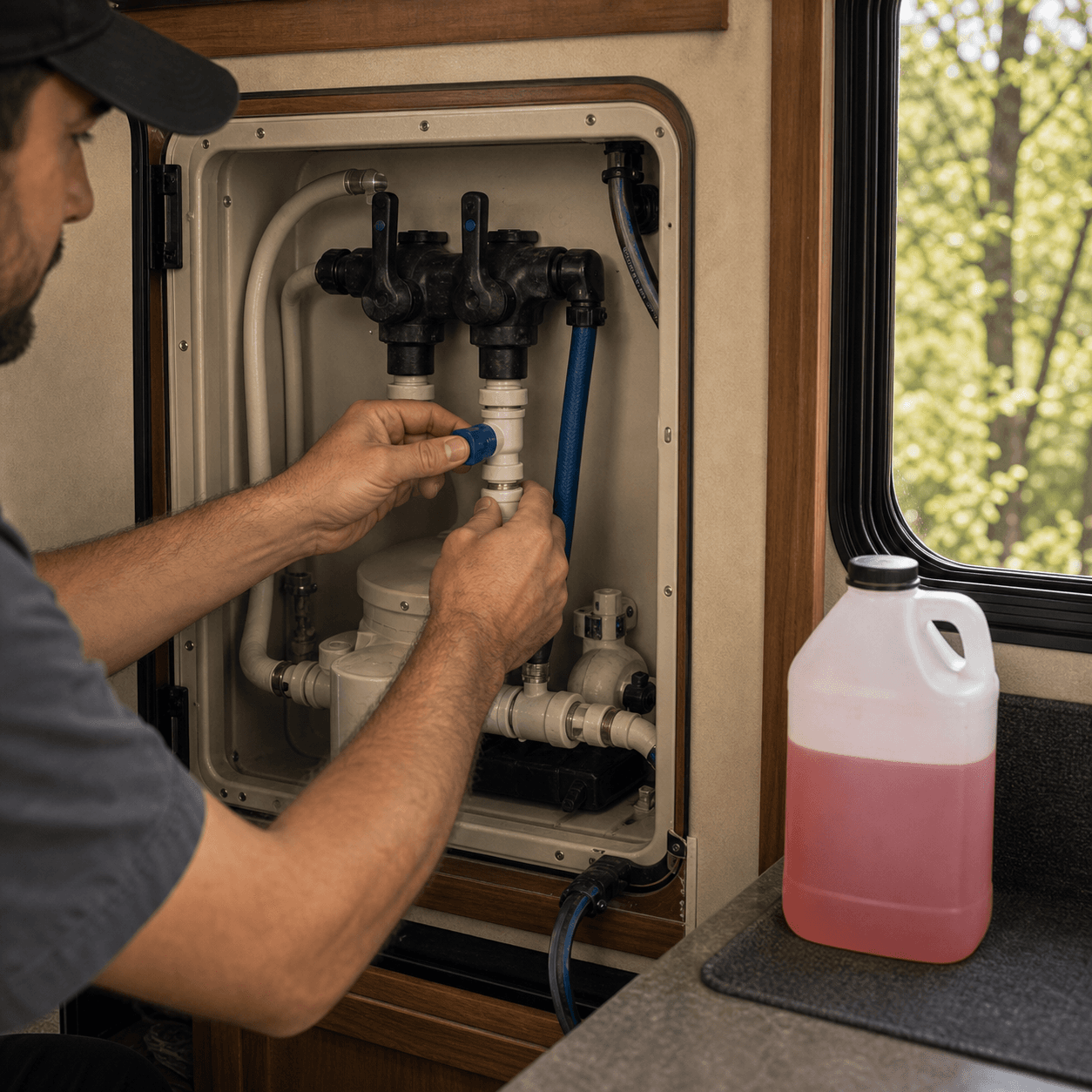 Seasonal maintenance service for RVs